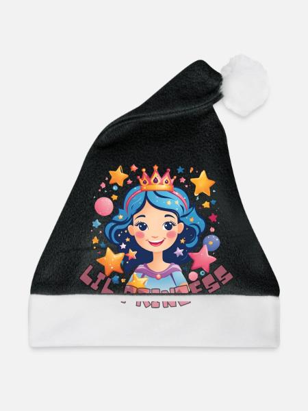 Lil Princess - Weihnachtsmütze - Schwarz/Weiß