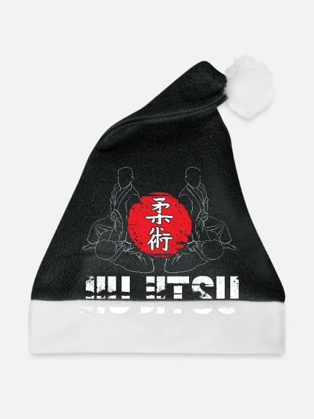 Jiu Jitsu Selbstverteidigung - Weihnachtsmütze - Schwarz/Weiß - Vorne