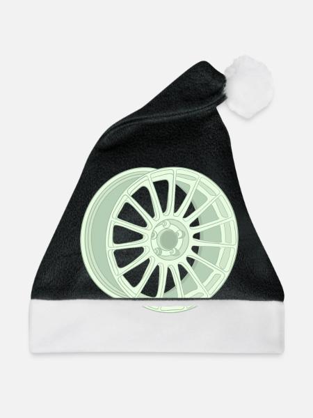 Felge - Weihnachtsmütze - Schwarz/Weiß