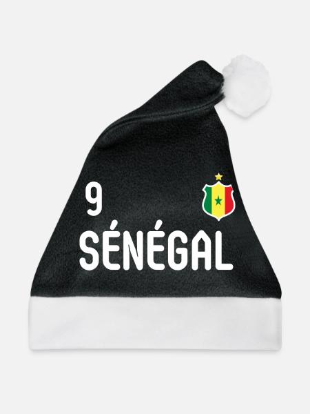 Senegalesische Nationalmannschaft - Weihnachtsmütze - Schwarz/Weiß - Vorne