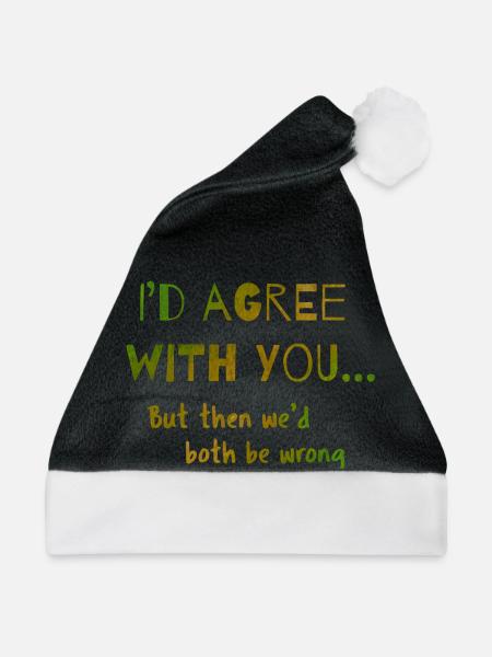agree - Weihnachtsmütze - Schwarz/Weiß