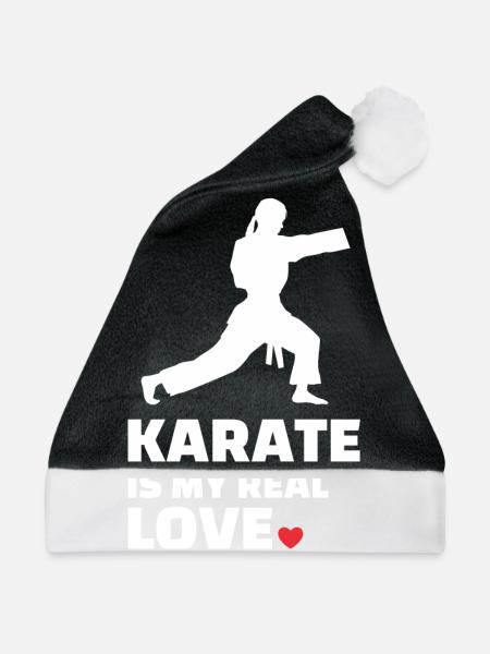 Ich Liebe Karate - Weihnachtsmütze - Schwarz/Weiß