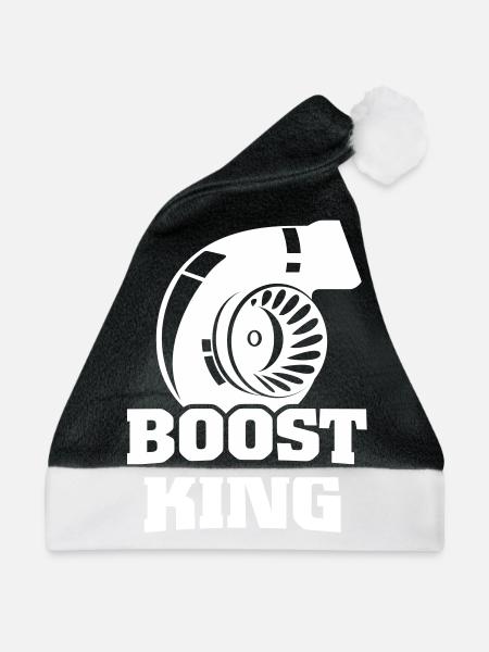 Boost King - Weihnachtsmütze - Schwarz/Weiß - Vorne