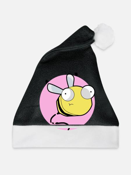 Niedliche Biene Honig Geschenkidee - Weihnachtsmütze - Schwarz/Weiß