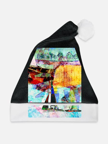 Sommer am See - Weihnachtsmütze - Schwarz/Weiß