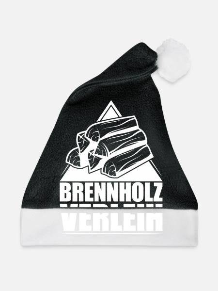 Brennholz Verleih - Weihnachtsmütze - Schwarz/Weiß - Vorne