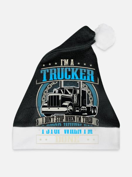 LKW Fahrer - Weihnachtsmütze - Schwarz/Weiß