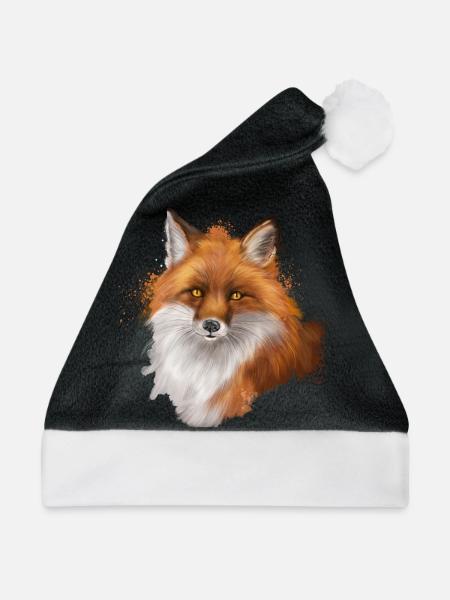 Fox - Weihnachtsmütze - Schwarz/Weiß