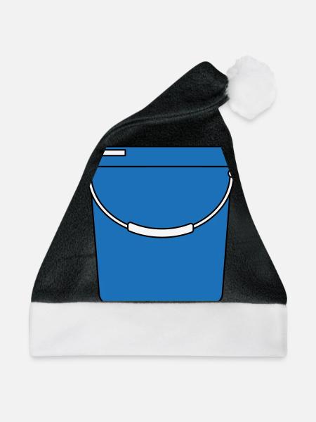 Eimer - Weihnachtsmütze - Schwarz/Weiß