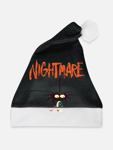 Nightmare - Weihnachtsmütze - Schwarz/Weiß - Vorne