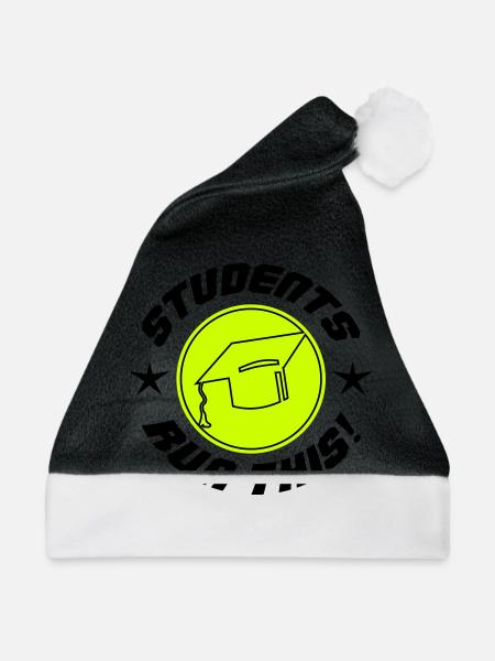 Students run this - Weihnachtsmütze - Schwarz/Weiß