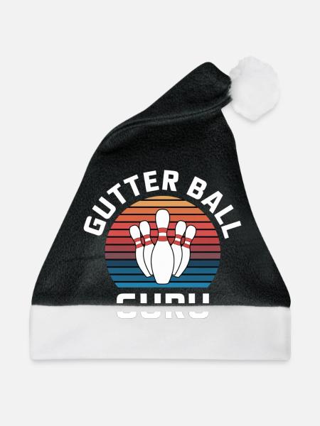 Gutter Ball Guru 15 - Weihnachtsmütze - Schwarz/Weiß