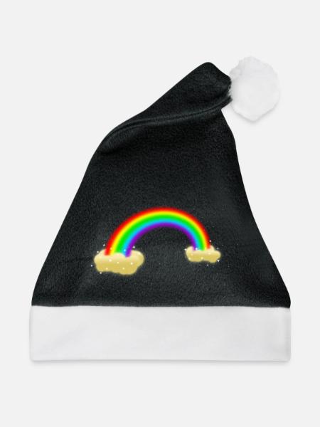Rainbow - Weihnachtsmütze - Schwarz/Weiß
