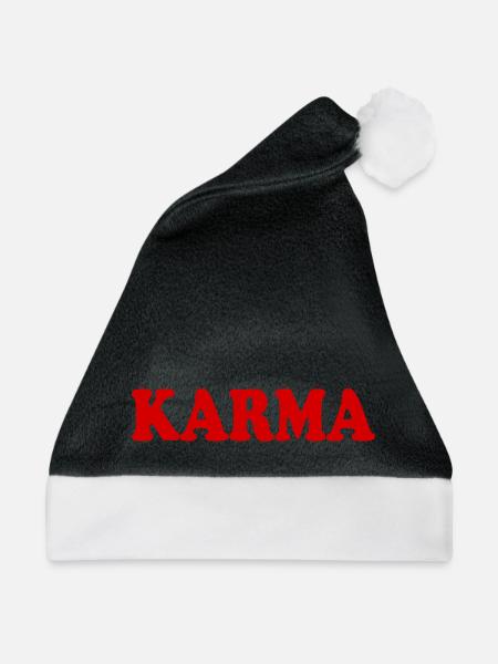 Karma - Weihnachtsmütze - Schwarz/Weiß