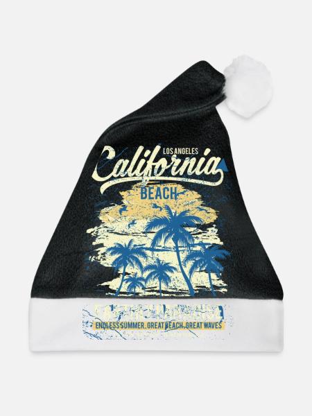 California Beach - Weihnachtsmütze - Schwarz/Weiß