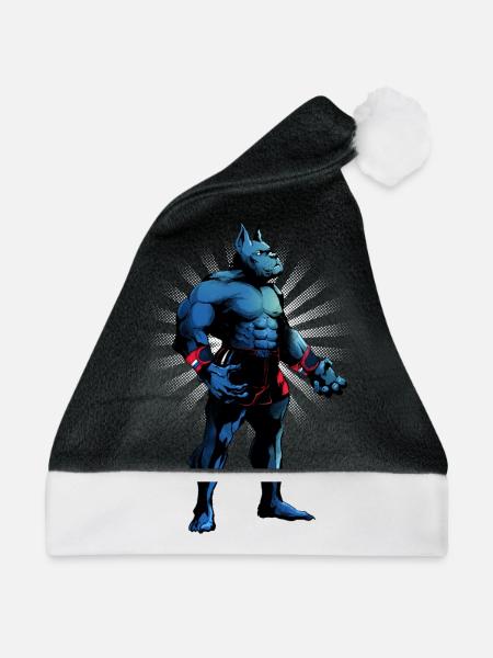Bodybuilding - Weihnachtsmütze - Schwarz/Weiß
