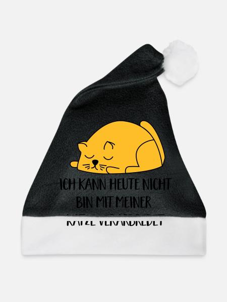 2541614 129996421 Katze - Weihnachtsmütze - Schwarz/Weiß