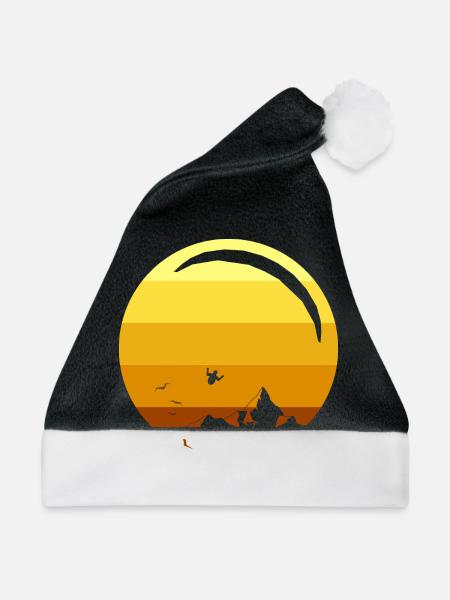 Paragleiten - Weihnachtsmütze - Schwarz/Weiß