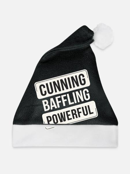 Cunning Baffling Powerful 12 - Weihnachtsmütze - Schwarz/Weiß