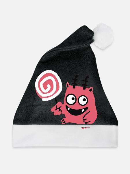 Lolli-Monster - Weihnachtsmütze - Schwarz/Weiß