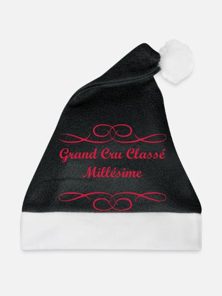 Grand Cru-Weinlese - Weihnachtsmütze - Schwarz/Weiß