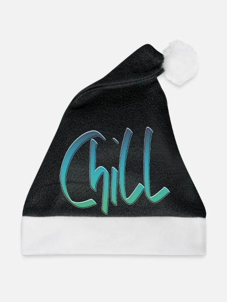 Chill mal wieder - Weihnachtsmütze - Schwarz/Weiß - Vorne