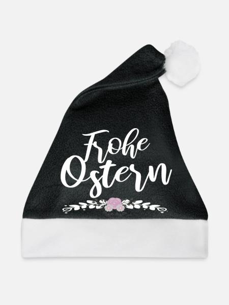 frohe Ostern - Weihnachtsmütze - Schwarz/Weiß