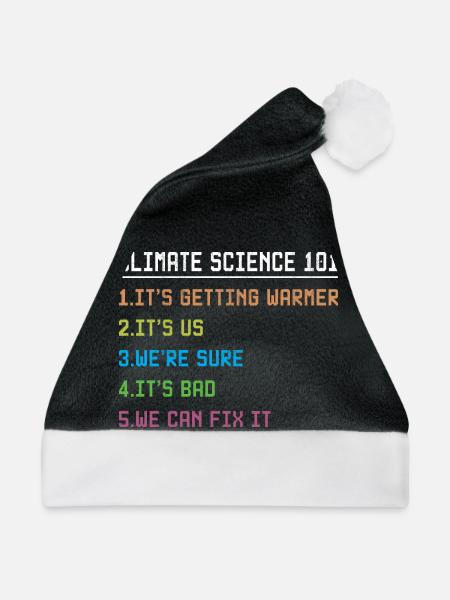 Science March Earth Day Climate Change Scientists - Weihnachtsmütze - Schwarz/Weiß