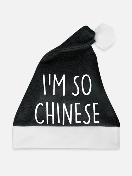 I'M SO CHINESE - Weihnachtsmütze - Schwarz/Weiß