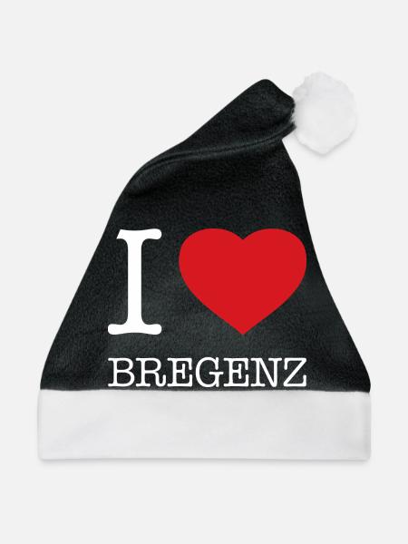 I LOVE BREGENZ - Weihnachtsmütze - Schwarz/Weiß