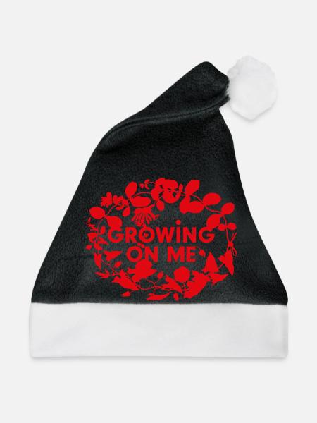 Growing on me - Weihnachtsmütze - Schwarz/Weiß