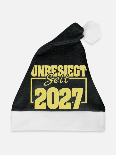 seit 2027 - Weihnachtsmütze - Schwarz/Weiß