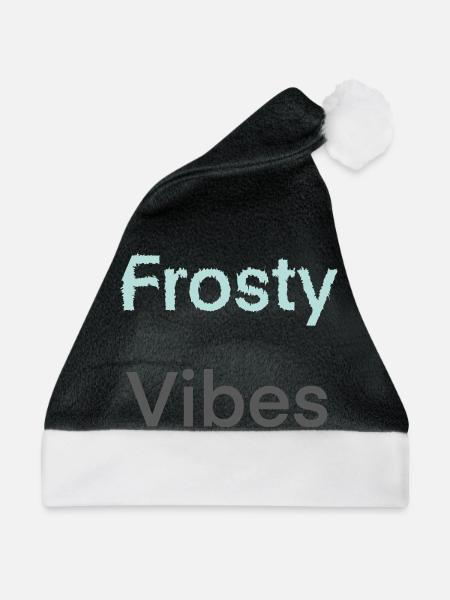 Frosty Vibes - Weihnachtsmütze - Schwarz/Weiß