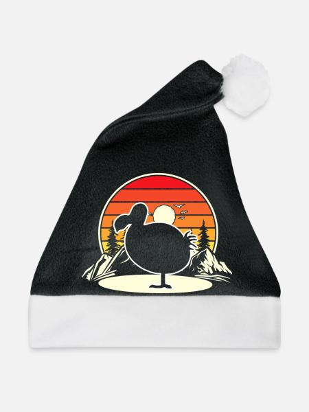 Dodo - Weihnachtsmütze - Schwarz/Weiß - Vorne