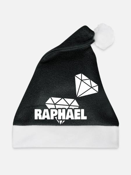 Raphael - Weihnachtsmütze - Schwarz/Weiß - Vorne