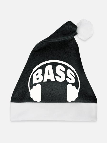 BASS - Weihnachtsmütze - Schwarz/Weiß