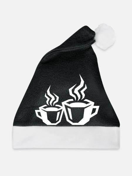 kaffee symbol coffee - Weihnachtsmütze - Schwarz/Weiß