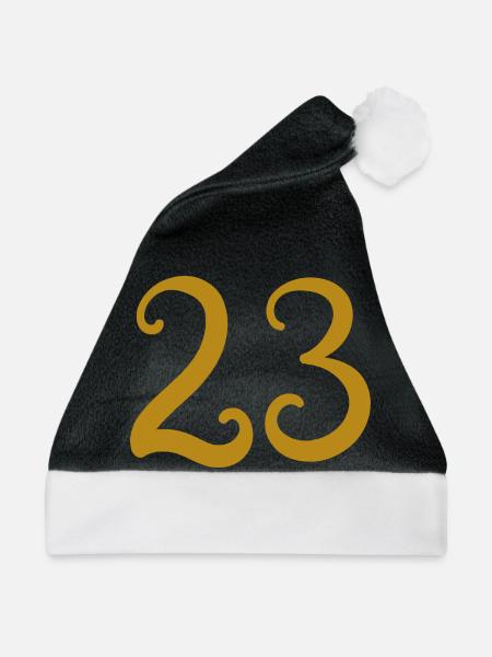23 - Weihnachtsmütze - Schwarz/Weiß