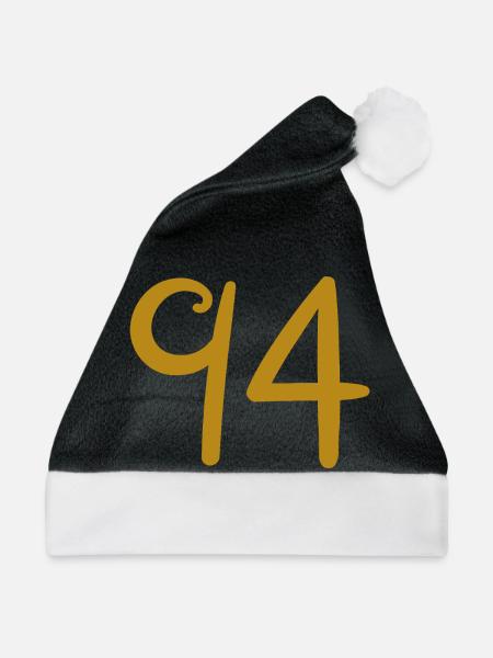 94 - Weihnachtsmütze - Schwarz/Weiß
