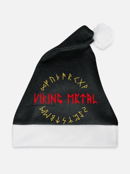 Wikinger Viking Metal - Weihnachtsmütze - Schwarz/Weiß