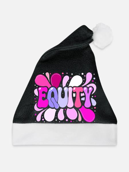 Multicolor-Retro-Pop-Gleichheit - Weihnachtsmütze - Schwarz/Weiß