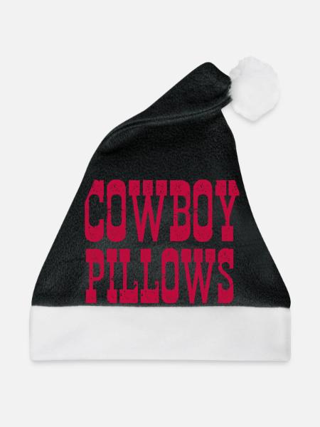 Cowboy-Kissen - Weihnachtsmütze - Schwarz/Weiß