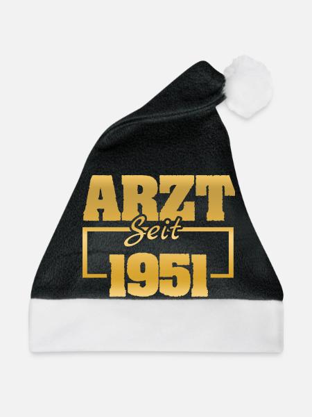 Aerztin 1951 - Weihnachtsmütze - Schwarz/Weiß