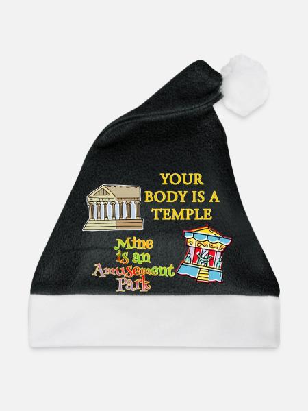 Temple Body Vergnügungspark - Weihnachtsmütze - Schwarz/Weiß