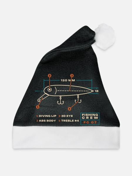 Feldspezifikation - Weihnachtsmütze - Schwarz/Weiß