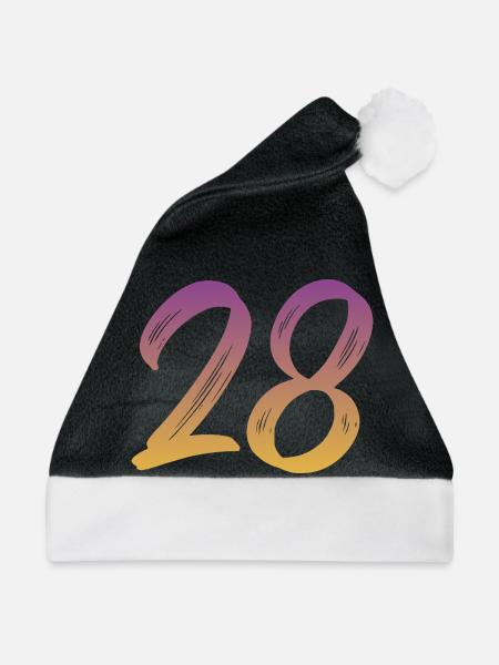 28 - Weihnachtsmütze - Schwarz/Weiß