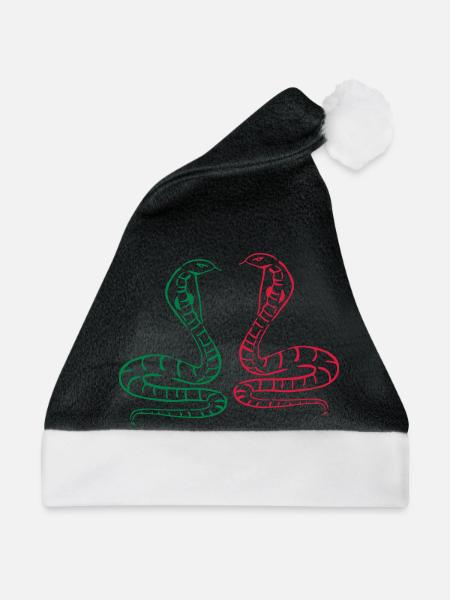 kobra schlange tier - Weihnachtsmütze - Schwarz/Weiß