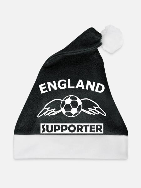 England Fußball Fan - Weihnachtsmütze - Schwarz/Weiß