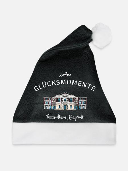 Kultiges Festspielhaus Bayreuth, Bayern - Weihnachtsmütze - Schwarz/Weiß