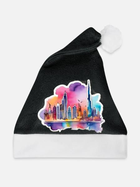 Skyline - Weihnachtsmütze - Schwarz/Weiß